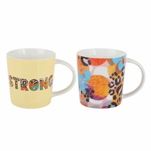 Maxwell & Williams BE FIERCE mug set Strong set of 2 coffee mug cup 380 ml - Picture 1 of 4