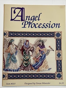 Angel Procession Counted Cross Stitch Chart Pattern Leaflet 103 Teresa Wentzler - Picture 1 of 4