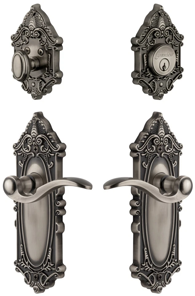 Grandeur GVCBEL_SP_ESET_238 Grande Victoriano Latón Sólido Derecha - Gris Foto 1 de 1