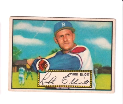1952 Topps Baseball Card #14 Bob Elliott Nice see scan - Image 1 of 2