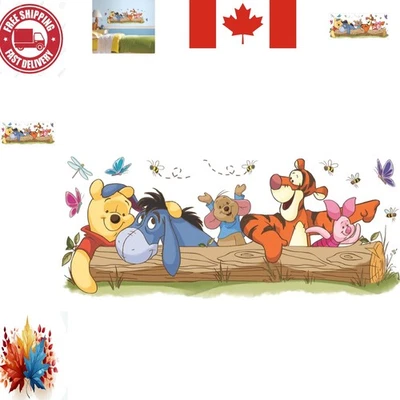 Colorful Winnie the Pooh Giant Wall Decals - Easy Peel and Stick Application - Image 1 of 4