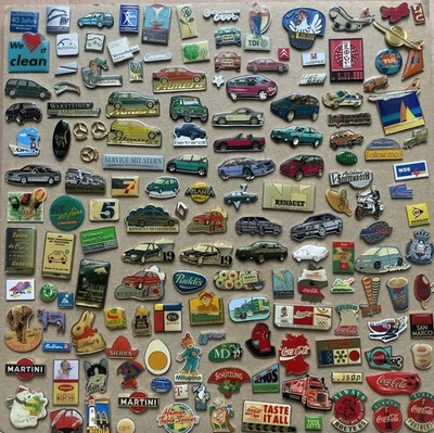 Pins 160 Stück Auto, Lebensmittel, Getränke, Flugzeug - Bild 1 von 4