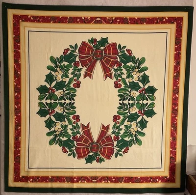 Villeroy & Boch Vintage Christmas Tablecloth- 48” Square - Image 1 of 4