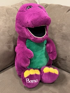 Vintage 1993 Lyons 25” Jumbo Barney The Purple Dinosaur Plush - Picture 1 of 12