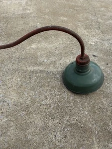 Vintage 1940 Wheeler 12”Porcelain Industrial Green Gas Station Benjamin 60” Long - Picture 1 of 19