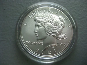 2021 P PEACE SILVER DOLLAR COA 100th ANNIVERSARY 99.9% 21XH COMMEMORATIVE OGP US - Picture 1 of 12