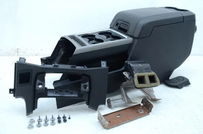 2011 2012 2013 2014 2015 FORD F250 F350 SUPER DUTY PLATINUM BLACK CENTER CONSOLE - Image 1 of 4