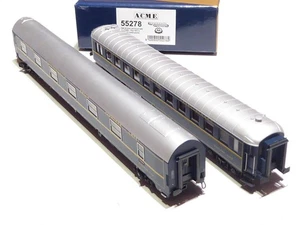 ACME HO 55278 CIWL 2x 4achsiger Schlafwagen Typ Y und MU blau NEU OVP - Picture 1 of 3