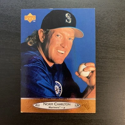 1996 Upper Deck Norm Charlton #203 Mariners - Image 1 of 2