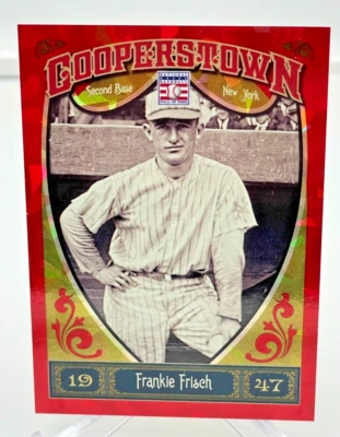 Frankie Frisch 2013 Panini Cooperstown #15 Red Crystal Shard #d 237/399 Ice - Image 1 of 2