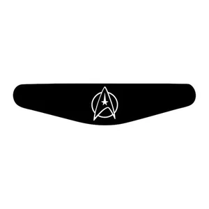 Star Trek - Play Station PS4 Lightbar Sticker Aufkleber weiss - Picture 1 of 3