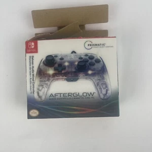 Controlador Nintendo Switch Afterglow con cable color prismático seleccionar caja abierta  - Imagen 1 de 3