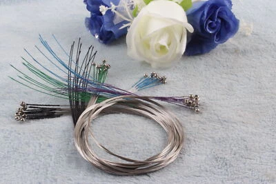 1 set of 4 violin strings, silver grey blue strings, 4/4 full-size violin - Image 1 of 3