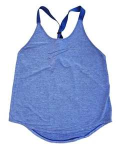 Nike Tank Top Women's Dri Fit Loose T-Strap Blue Workout Top Size Medium - Picture 1 of 6
