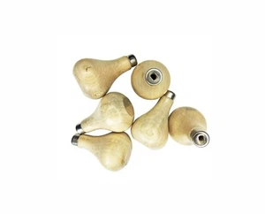 Wooden Handles, Pack of 6, Pear Shaped, for use with Gravers, etc. W8083 - Picture 1 of 2