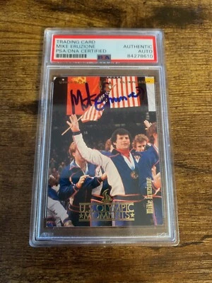 Mike Eruzione Autographed Signed Upper Deck Olympic Card PSA Certified Slabbed  - Image 1 of 4