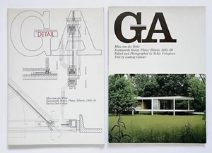GA Global Architecture Mies GA27 Detail 1 A.D.A.EDITA Tokyo 2 Books Set - Picture 1 of 10