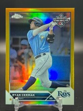 RYAN CERMAK /50 Chrome Gold Refractor 2023 Topps Pro Debut TAMPA BAY RAUS