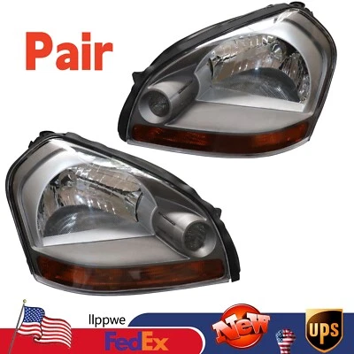 1 Pair Set For 2005-2009 Hyundai Tucson Headlights Headlight Assembly Headlamp Foto 1 de 4