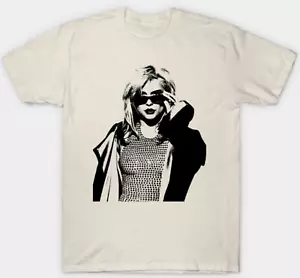 Blondie American Rock Band Kurzarm T-Shirt Herren Unisex S-3XL Beige Fan Art - Bild 1 von 2