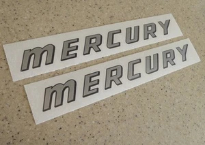 Mercury Vintage Outboard Decal Die-Cut 11" 2-PAK FREE SHIP + FREE Fish Decal! - Picture 1 of 1