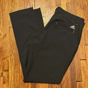 Adidas Golf Pants Size 33x32 Black Lightweight Stretch - Picture 1 of 9