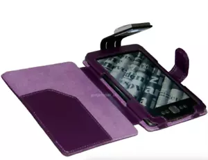 PURPLE CASE COVER AND LIGHT FOR NEW AMAZON KINDLE 4 WITH READING LED LAMP - Picture 1 of 2