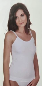 CANOTTA ELASTICIZZATA SPALLA STRETTA DONNA - Picture 1 of 33
