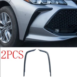 For Toyota Avalon 2019-2022 Glossy Black Front Fog Lamp Light Strip Trim 2pcs - Picture 1 of 4