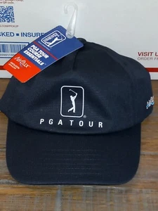 Nagelneu! PGA Tour Airflux Mesh verstellbare Golfmütze Kappe schwarz - KOSTENLOSER VERSAND, NEU MIT ETIKETT! - Bild 1 von 3