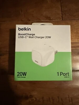 Belkin BoostCharge USB-C Wall Charger 20W - Image 1 of 2