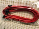 6 Pcs  Sata3  High Speed 6Gb/S Ssd Data Cable For Msi Mpg Z390 Z390i Gaming(Red)