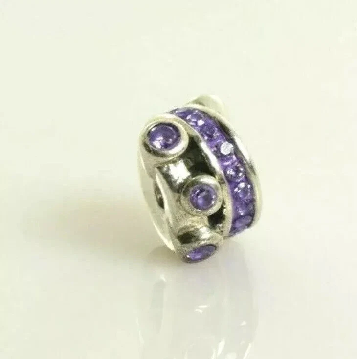 NUEVO Miss Chamilia Rueda de Carro Púrpura CHARM BEAD Foto 1 de 1