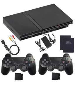 GUARANTEED SLIM Playstation 2 Console PS2 BRAND NEW Controllers PS1 Compatible - Picture 1 of 16