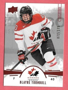 2016-17 Blayre Turnbull Upper Deck Team Canada Juniors 072/175 Red