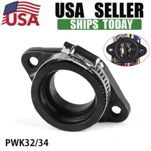 Adaptador de brida de motocicleta colector de carburador bota de admisión para carburador PWK 32mm 34mm - Imagen 1 de 7