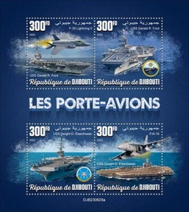 2024 11 - DJIBOUTI - AIRCRAFT CARRIERS      4V  complet set    MNH ** - Picture 1 of 1
