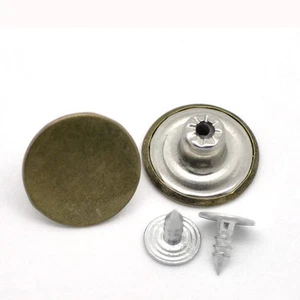 Boutons pression pour jeans vieux bronzé en métal 6 sets 17 mm - Imagen 1 de 2