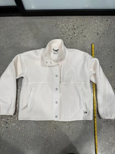 North Face Jacket Fleece Sweater White Sz M - Picture 1 of 5