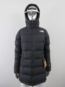 Womens The North Face Gotham Mid Parka 550-Down Winter Jacket Hooded - Asphalt - Picture 1 of 15