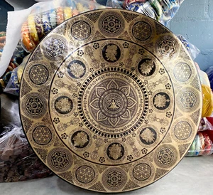 50cm - 100cm Endless knots Tibetan Gong-Made in Nepal-in 6 sizes-premium quality - Picture 1 of 5