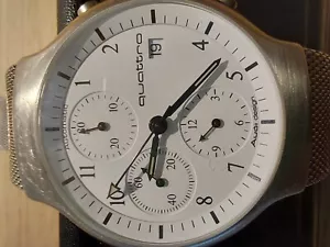 Audi design, Quattro, cronografo ETA 7750 Valjoux, acciaio inox, mai indossato - Foto 1 di 9