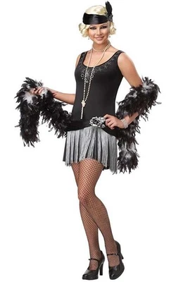 BOOP BOOP A DOO FLAPPER 1920S 20S CHARLESTON TEEN GIRLS FANCY DRESS COSTUME - Image 1 of 2
