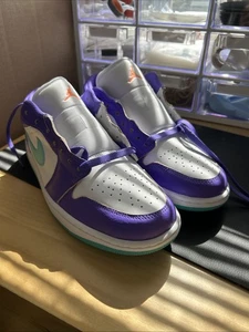 Nike Air Jordan 1 Low SE Schuhe Psychic Purple Jade HJ9013-550 Herren Größe 9,5 NEU - Bild 1 von 5