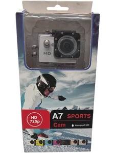 A7 Sports Cam HD 720p Waterproof 30M Helmet Action Camera T2510 HH13 - Picture 1 of 21