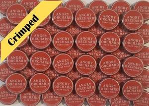 100 Angry Orchard Red Beer Bottle Caps Crown Crafts NO DENTS MINT CONDITION - Picture 1 of 10