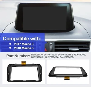 7" TOUCH-SCREEN For 2017-2018 MAZDA 3 GPS Navigation Radio B61A611J0 B61A-61-1J0 - Picture 1 of 11