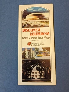 Vtg Brochure Discover Louisiana Self-Guided Tour Map - Picture 1 of 4