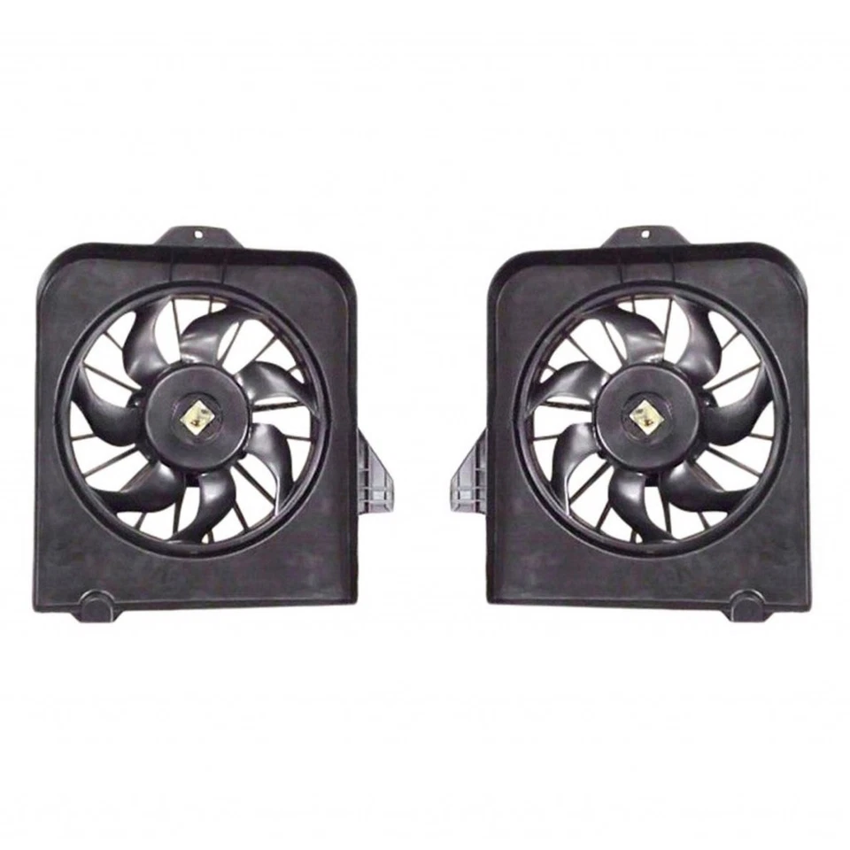 For Chrysler Voyager 2001-2003 Engine Cooling Fan Driver and Passenger Side Pair Foto 1 de 4