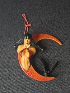Vampirella With FLAWS Ornament Moore Creations Red Moon & Bat No Box See Pic - Picture 1 of 13